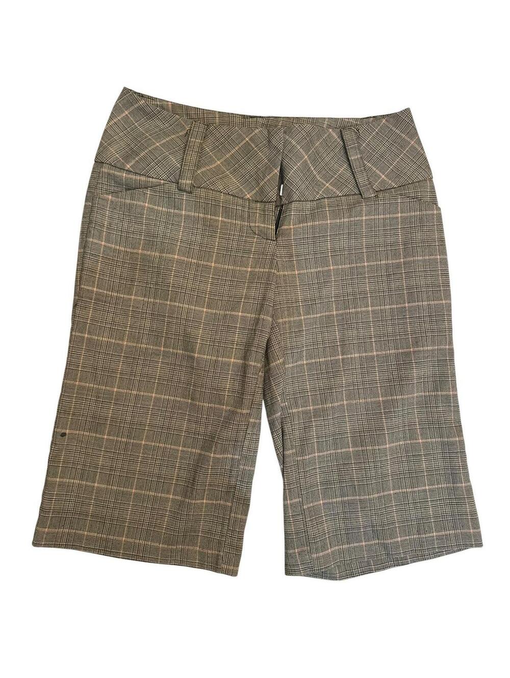 Stoosh Plaid Bermuda Shorts Size 3 Y2K